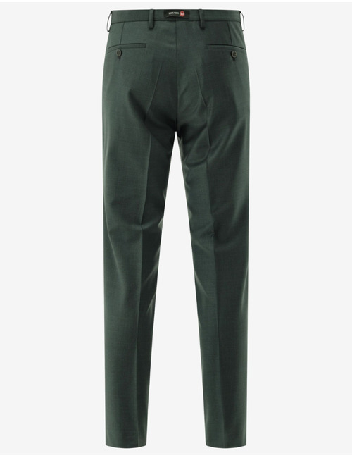 CG Cedric slim fit kostuumbroek met stretch – donkergroen