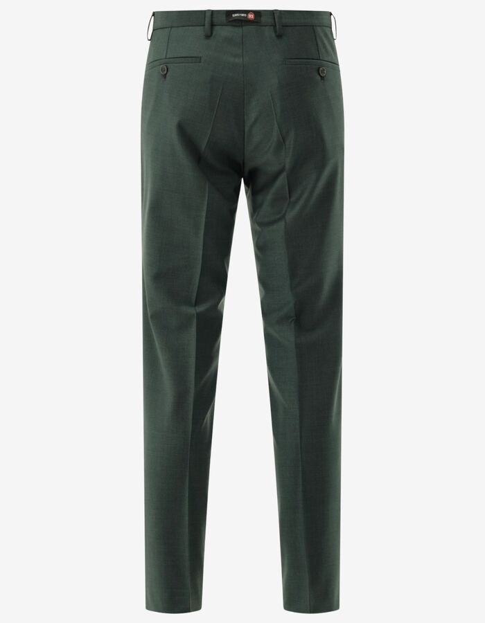 CG Cedric slim fit kostuumbroek met stretch – donkergroen