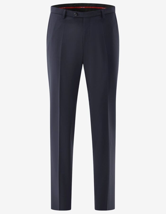 CG Cedric slim fit kostuumbroek met stretch – blauw