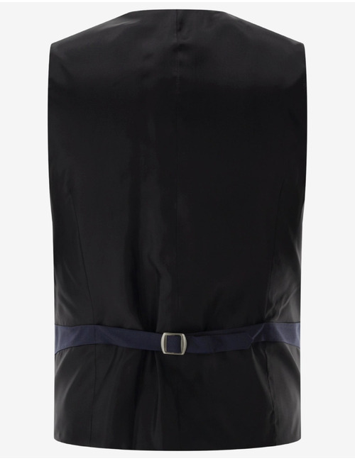 CG Carlton slim fit kostuumgilet met stretch – blauw