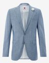 CG Paul slim fit kostuumvest met stretch – lichtblauw