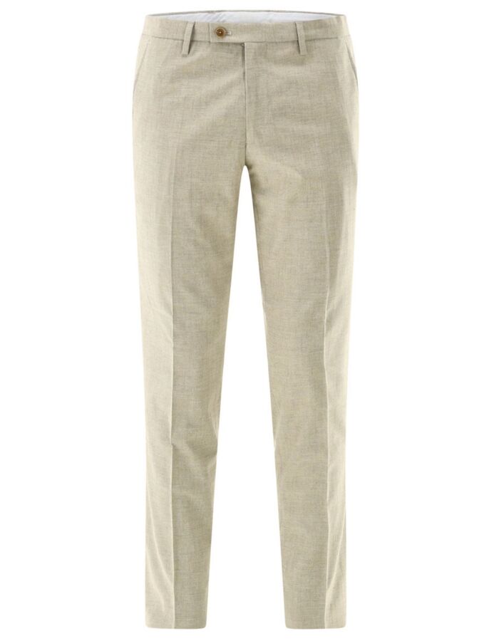 CG Paco slim fit kostuumbroek flatfront – beige