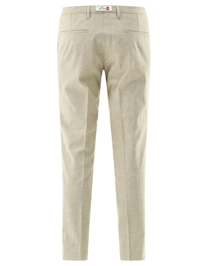 CG Paco slim fit kostuumbroek flatfront – beige