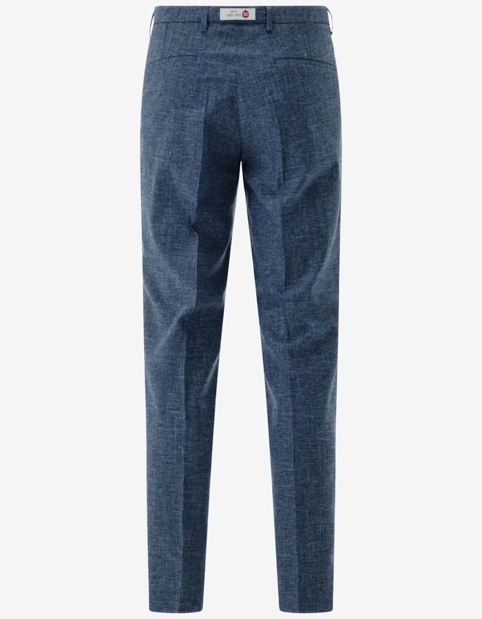 CG Paco slim fit kostuumbroek flatfront – blauw