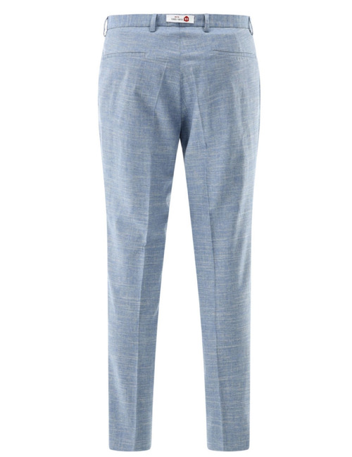 CG Paco slim fit kostuumbroek flatfront – lichtblauw