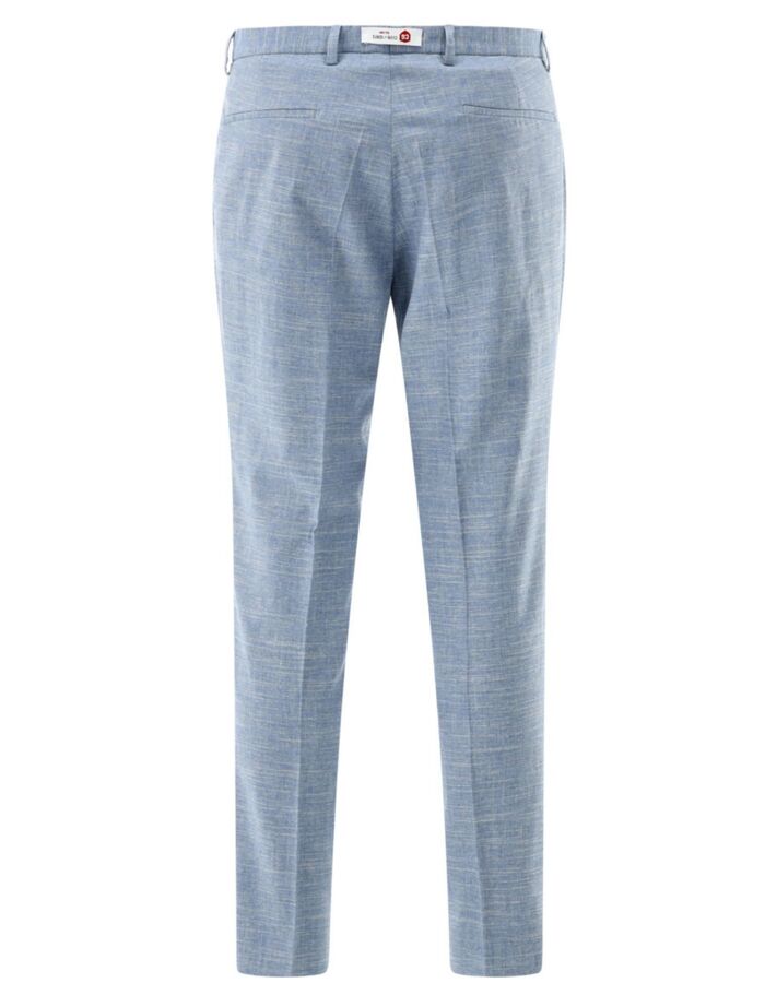 CG Paco slim fit kostuumbroek flatfront – lichtblauw