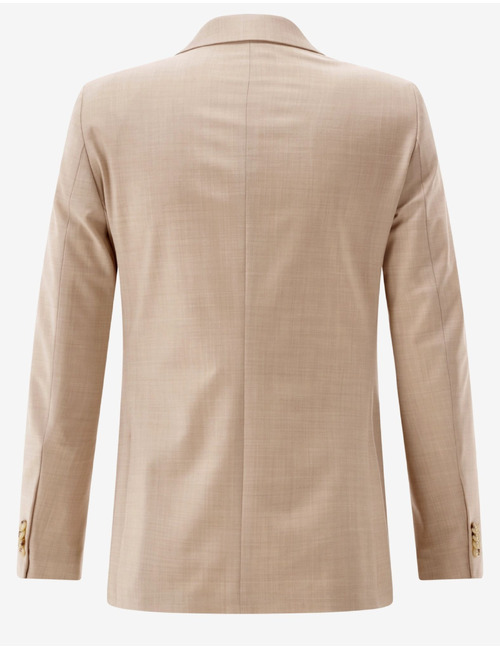 CG Caden slim fit kostuumvest met stretch – beige