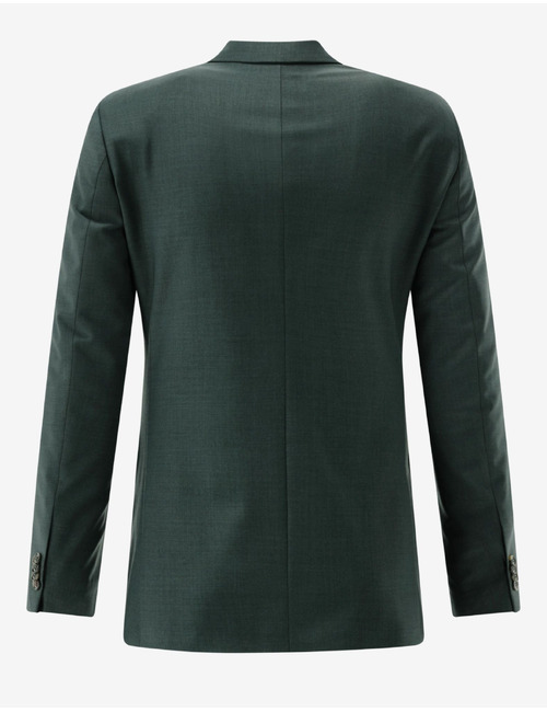 CG Caden slim fit kostuumvest met stretch – donkergroen