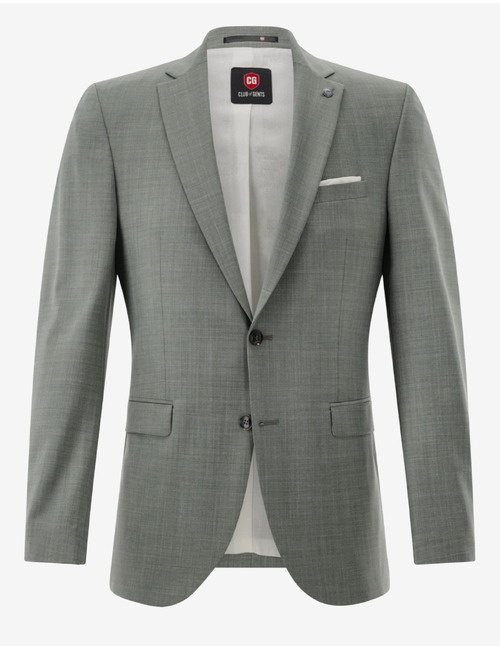 CG Caden slim fit kostuumvest met stretch – lichtgroen