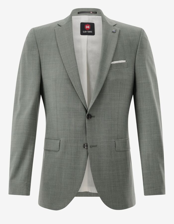 CG Caden slim fit kostuumvest met stretch – lichtgroen