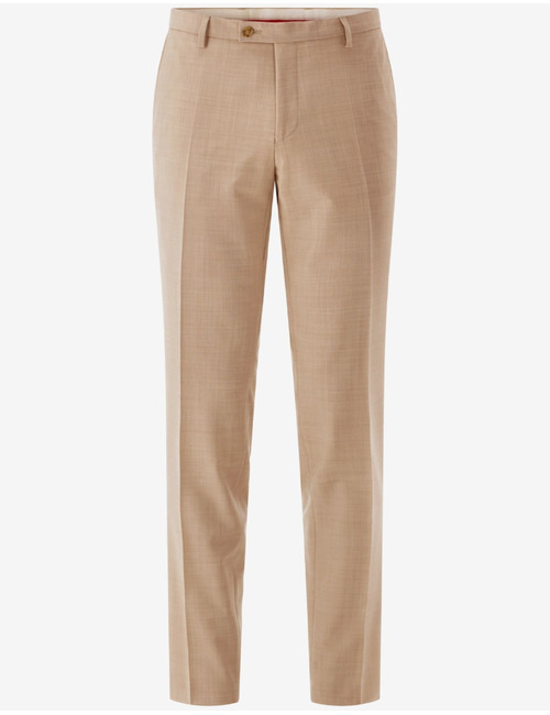 CG Cedric slim fit kostuumbroek met stretch – beige