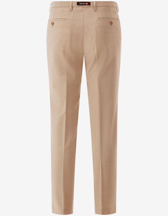 CG Cedric slim fit kostuumbroek met stretch – beige