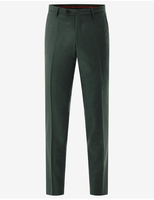CG Cedric slim fit kostuumbroek met stretch – donkergroen