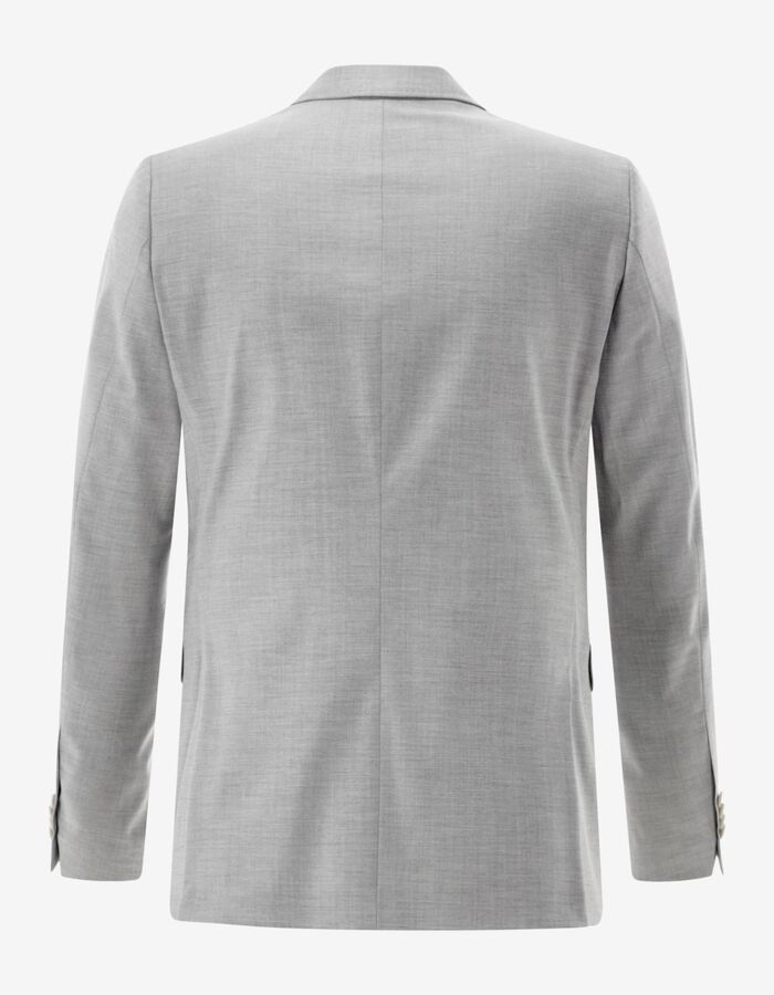 CG Paul slim fit kostuumvest met rubberprints – lichtgrijs