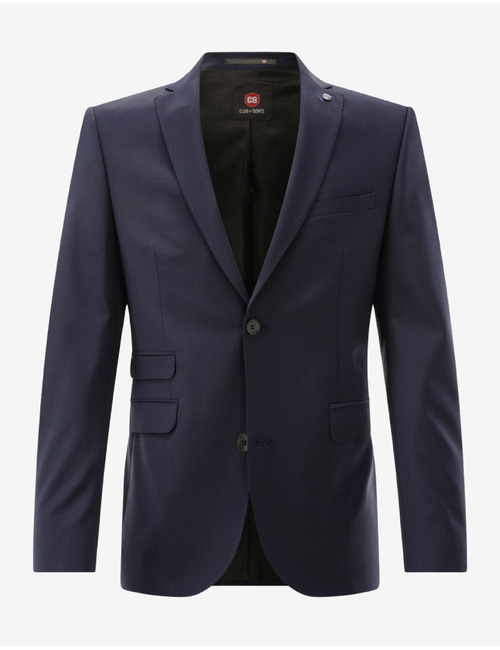 CG Cliff slim fit kostuumcolbert met AMF-stiksel – blauw