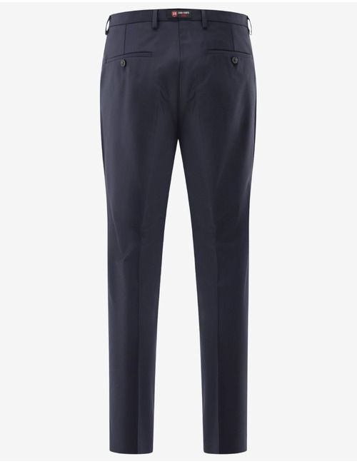 CG Cedric slim fit kostuumbroek met stretch – blauw