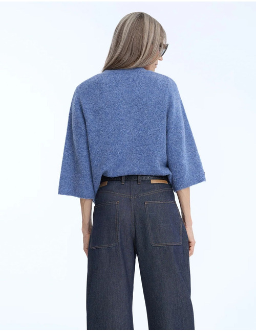 NABILLA - gebreide cardigan blauw