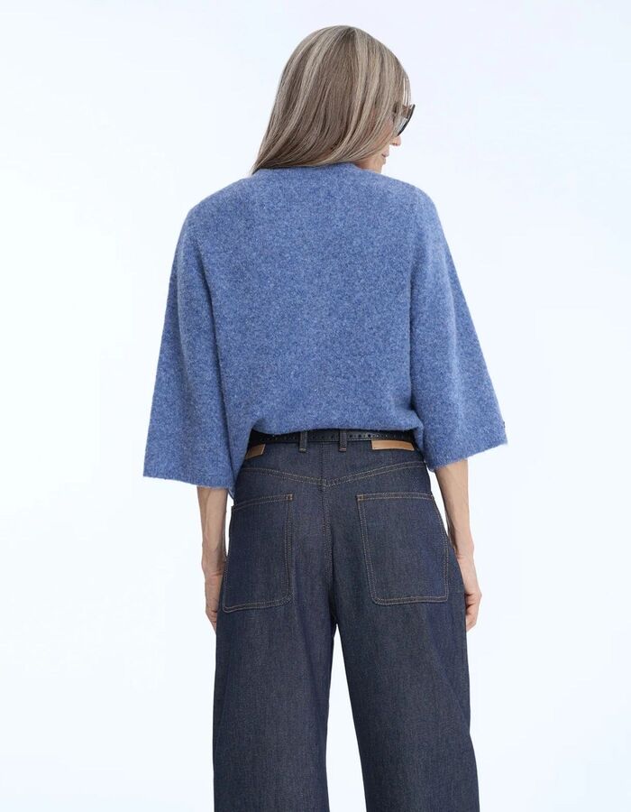 NABILLA - gebreide cardigan blauw