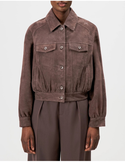 MARWICK - Relaxed fit jack in suède