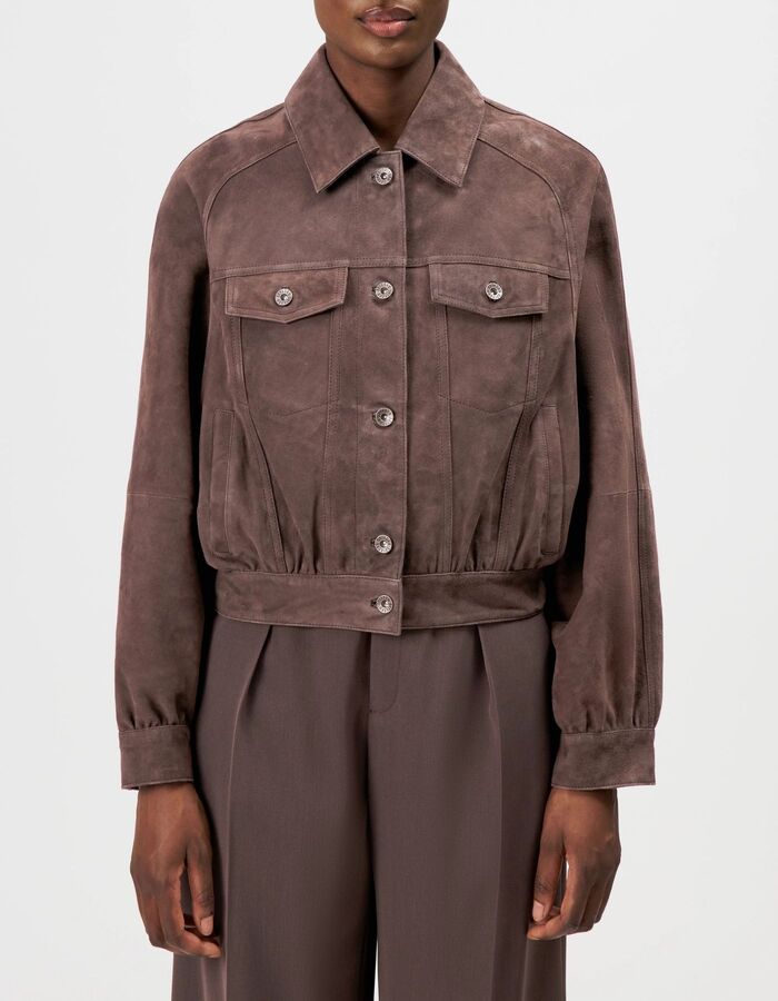 MARWICK - Relaxed fit jack in suède