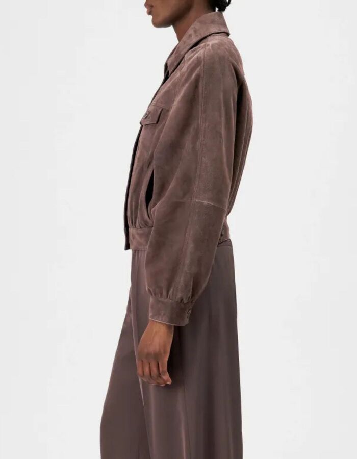 MARWICK - Relaxed fit jack in suède