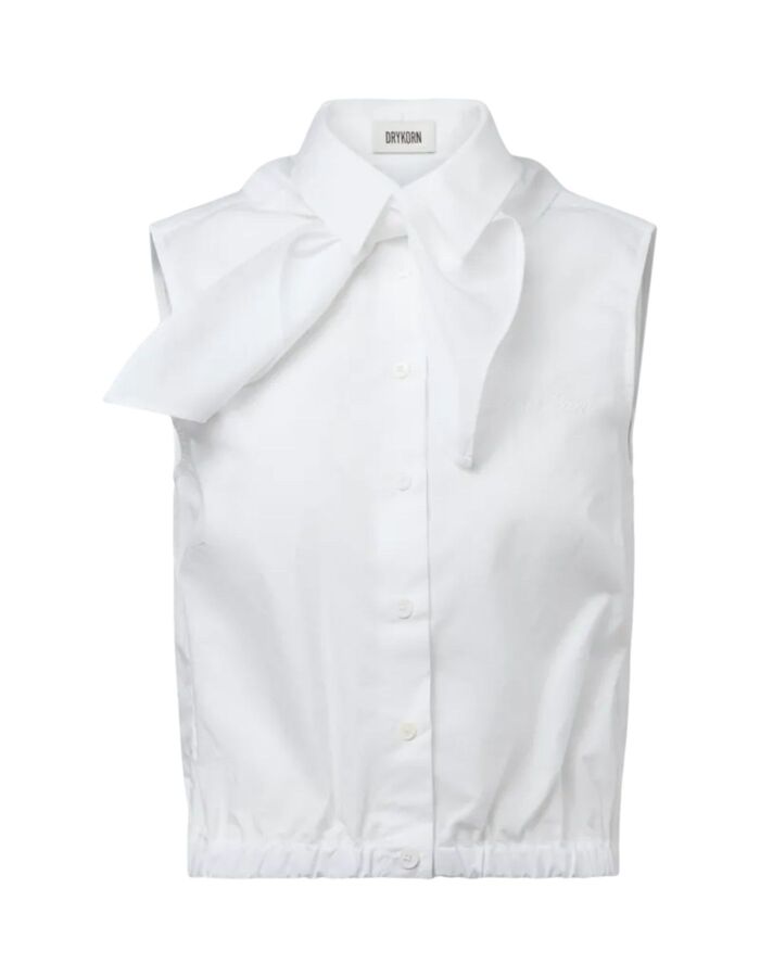 TIRIEL - Mouwloze cropped blouse van katoen