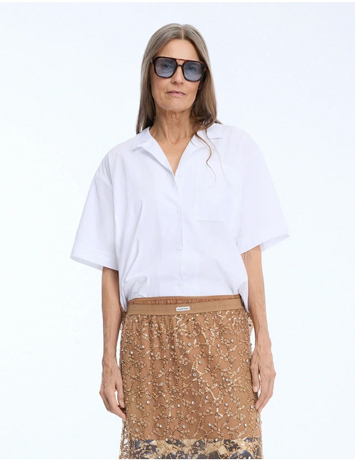 NAOKO - blouse mix white