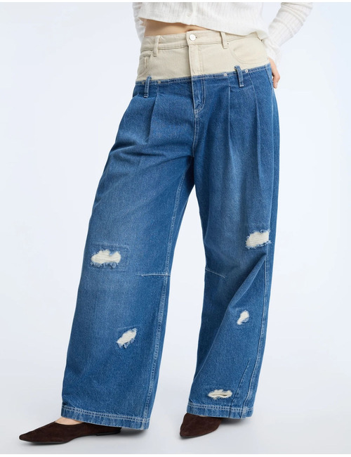 NEZZA - denim broek mix blue