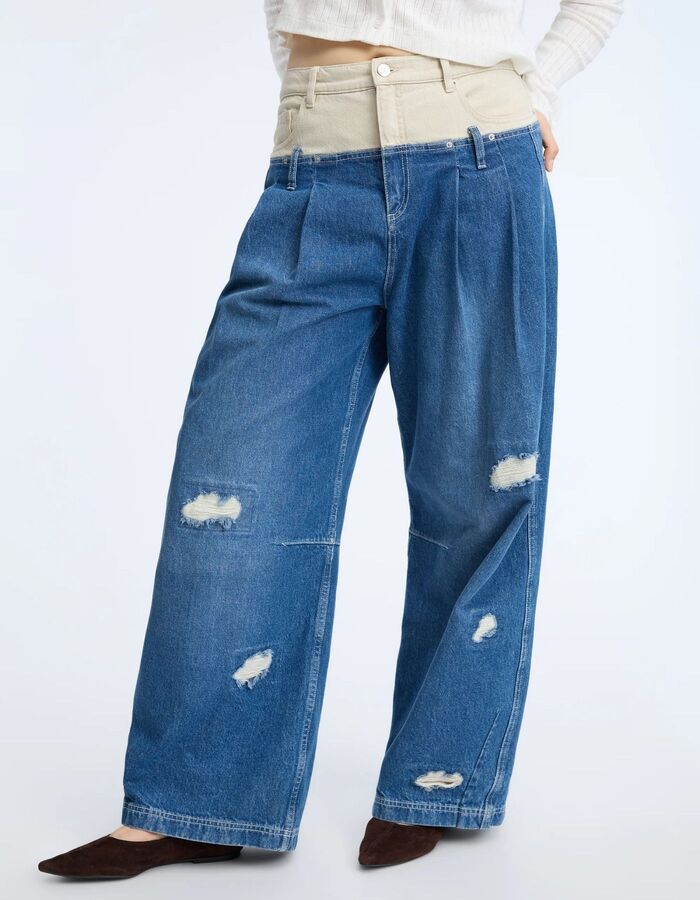 NEZZA - denim broek mix blue