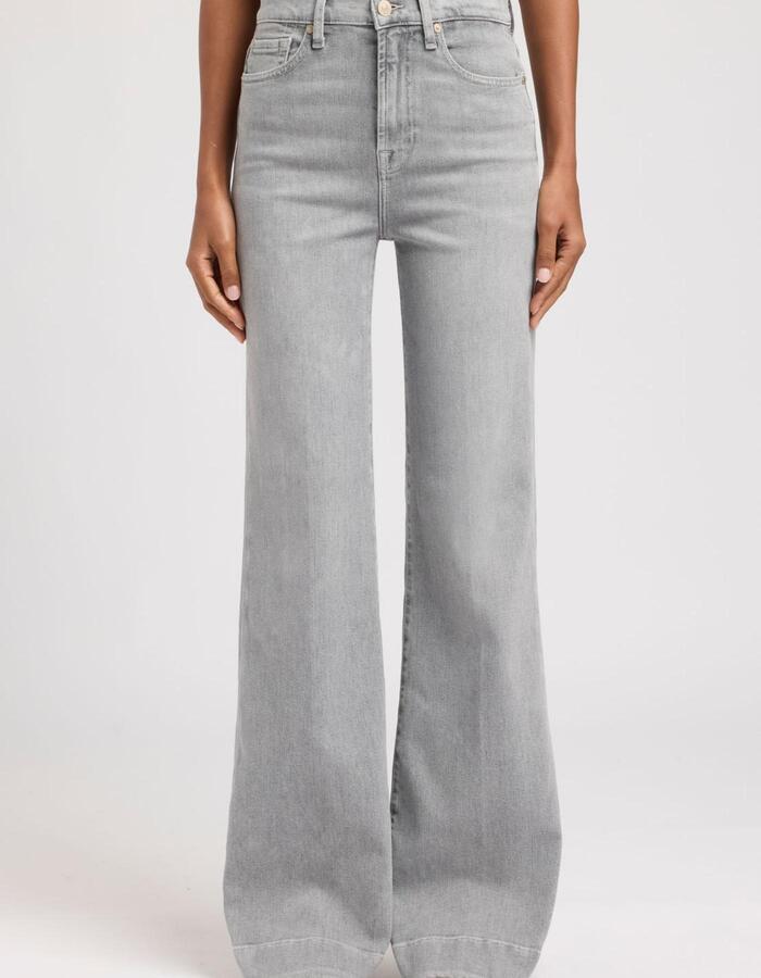 7 For All Mankind wijd grijs