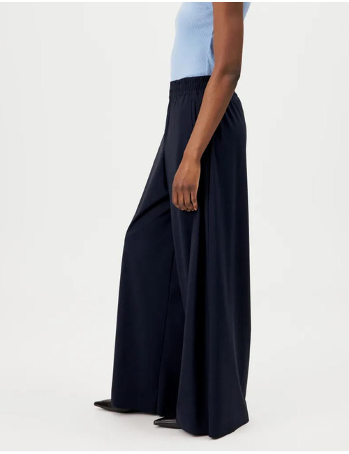 CEILING - Wijde jersey broek dark navy