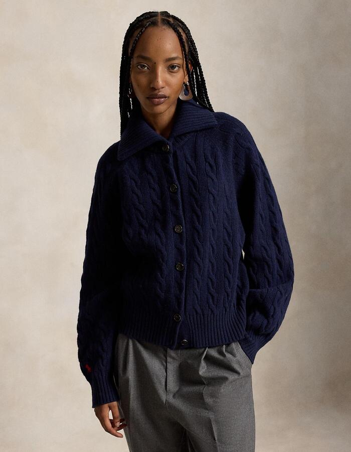 Gilet torsadé en laine et cachemire