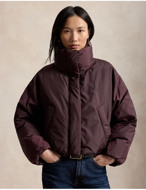 Cropped donzen puffer jacket