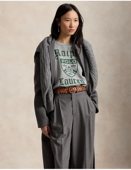 Pull en fleece avec imprimé PRL crest