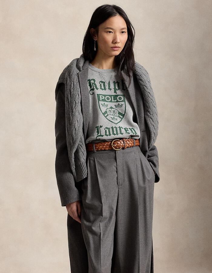 Fleece pull met PRL crest print