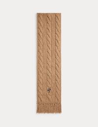 Écharpe Polo Bear en maille torsadée