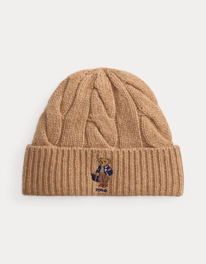 Polo Bear kabelgebreide muts