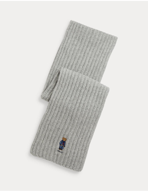 Polo Bear ribgebreide sjaal