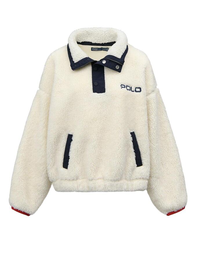 Polo Bear high pile fleece sweater