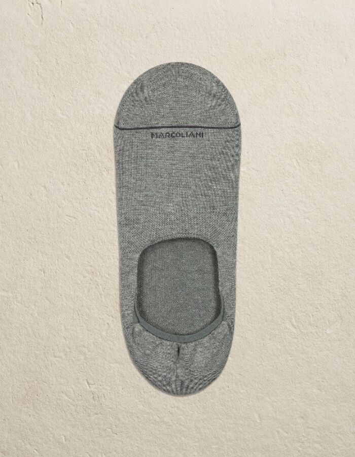 Chaussettes grises Pima Cotton Invisible Touch