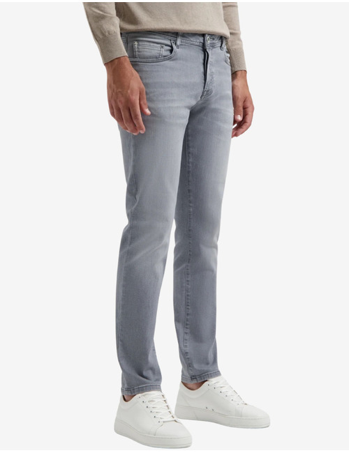 Slim fit 5-pocket jeans in medium graphite denim