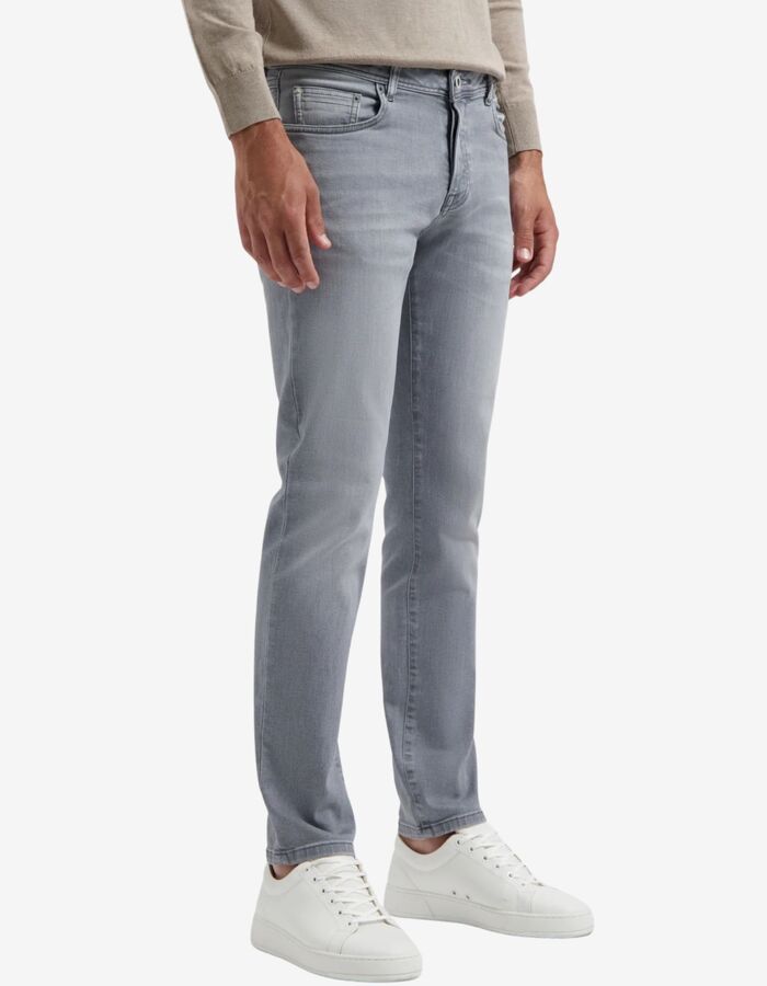Slim fit 5-pocket jeans in medium graphite denim