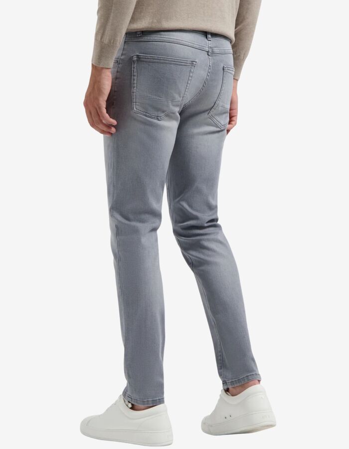 Slim fit 5-pocket jeans in medium graphite denim
