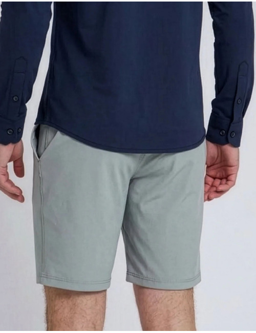 North 84 slim fit bermuda grijs