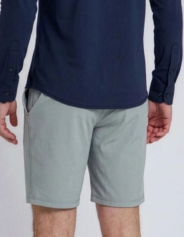 North 84 slim fit bermuda grijs