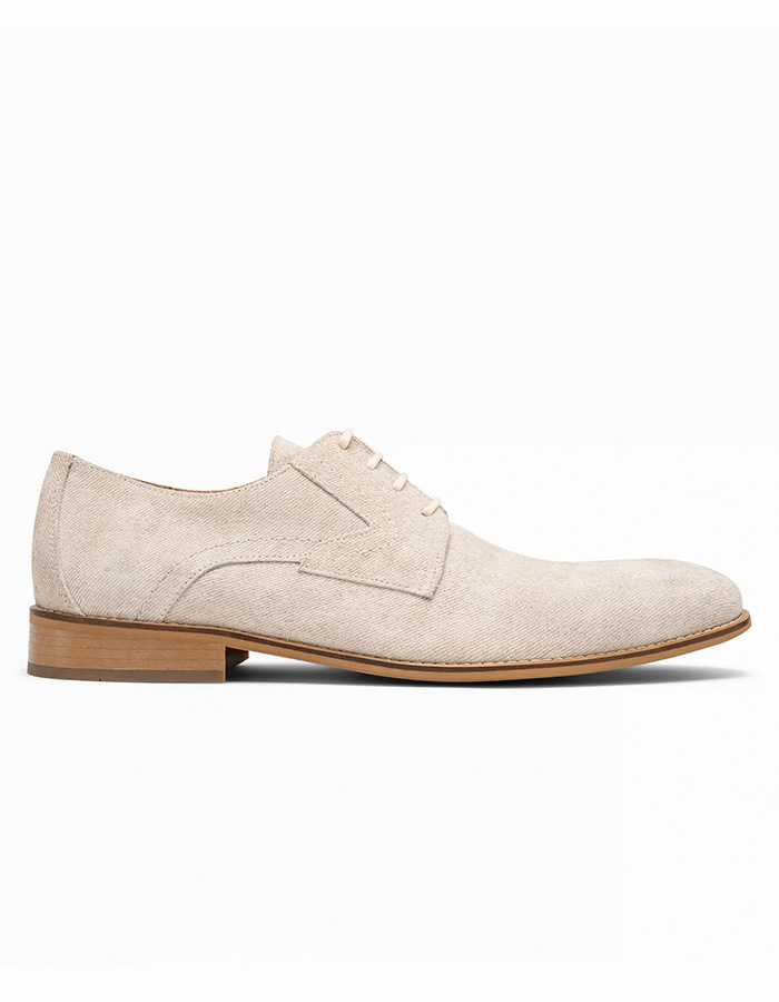 Lace up Shoe Faver Velour Jeans Beige