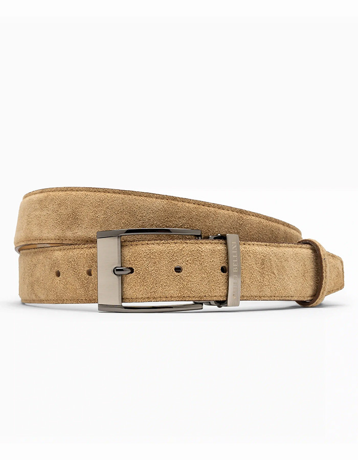 fasano Bonifacio Camel Suede Leren Riem