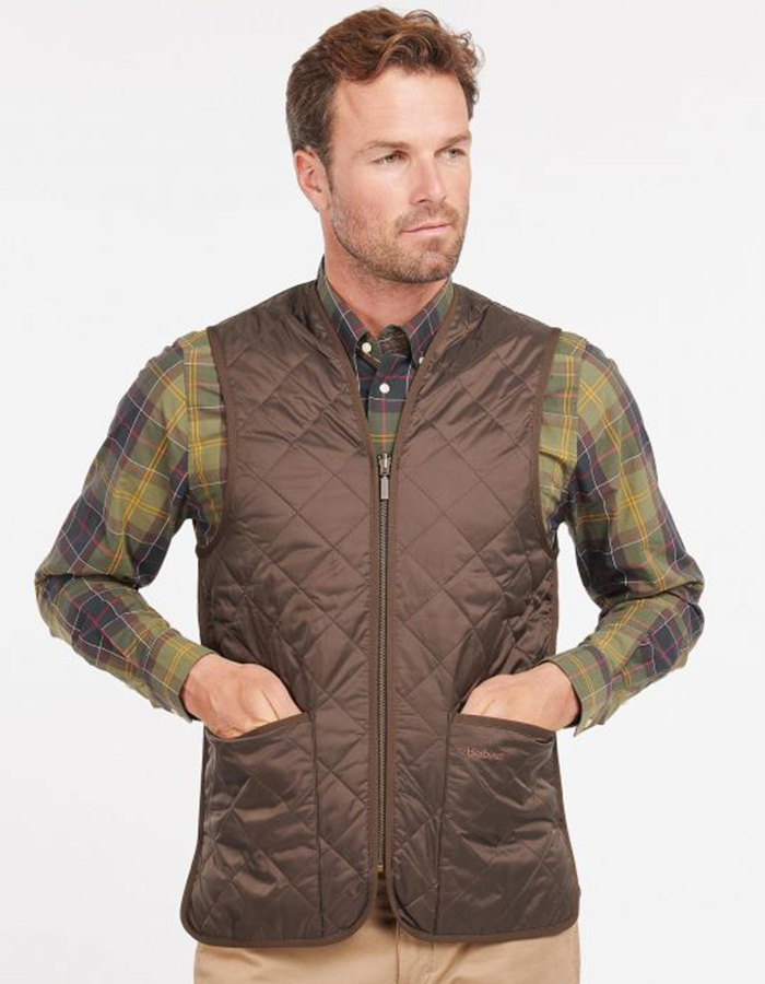 QUILTED WAISTCOAT/ZIP-IN LINER