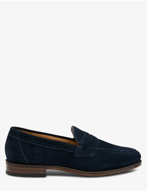 Imperial penny loafers in navy suède - Professional Collection