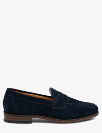 Imperial penny loafers in navy suède - Professional Collection
